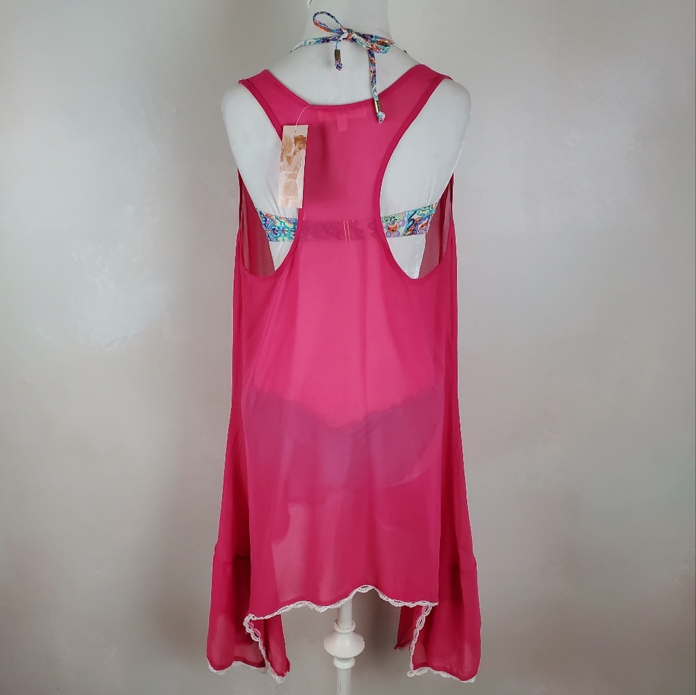 NWT Francesca's Kimono Swim Cover Up - Picture 14 of 15